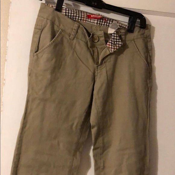 Khaki flared work pants - Picture 2 of 3